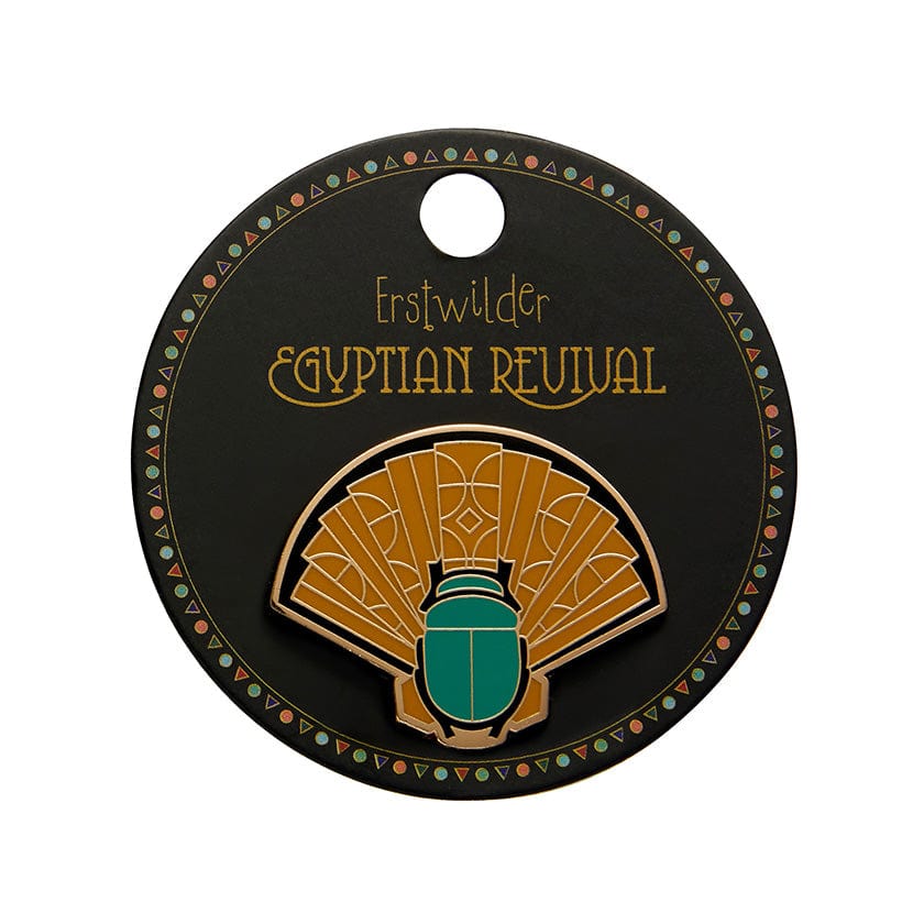 Erstwilder The Heart of Egypt Scarab Enamel Pin AM1EP07