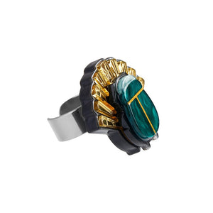 Erstwilder The Heart of Egypt Scarab Ring AM1RG02 - L
