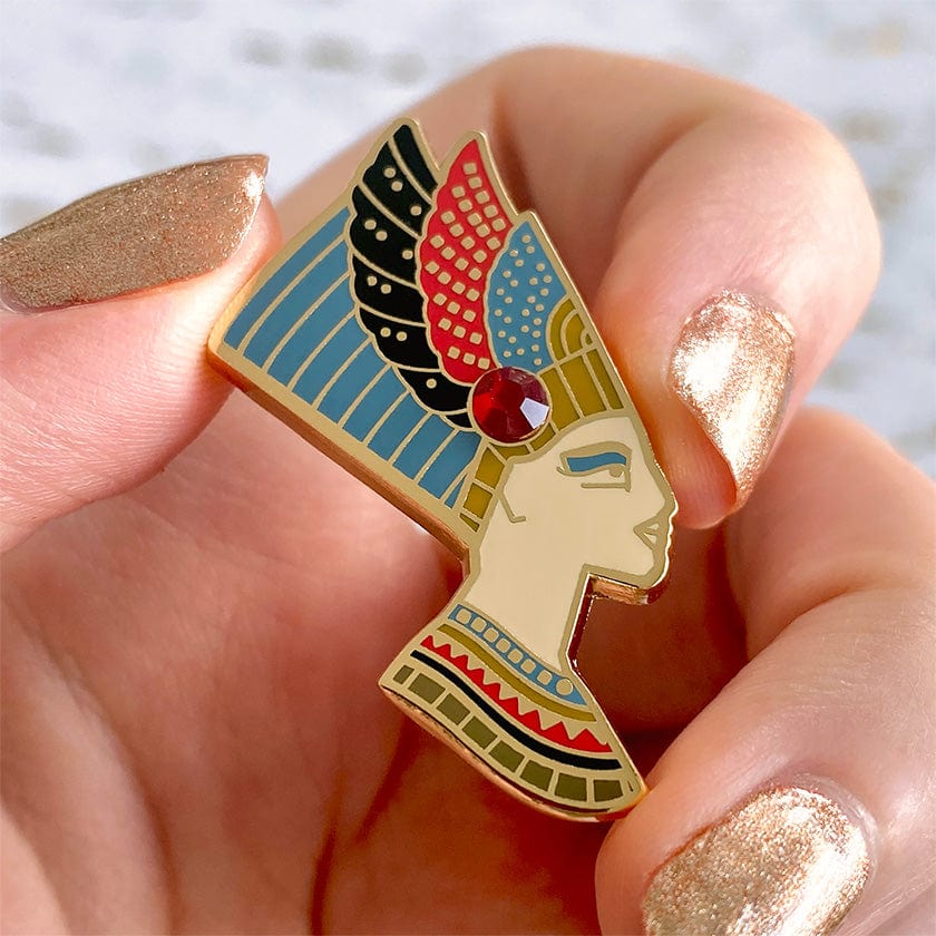 Erstwilder Lady of Grace Nefertiti Enamel Pin AM1EP05