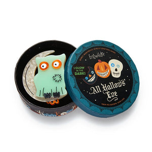 Erstwilder A Most Ghostly Owl Brooch AP1BH11