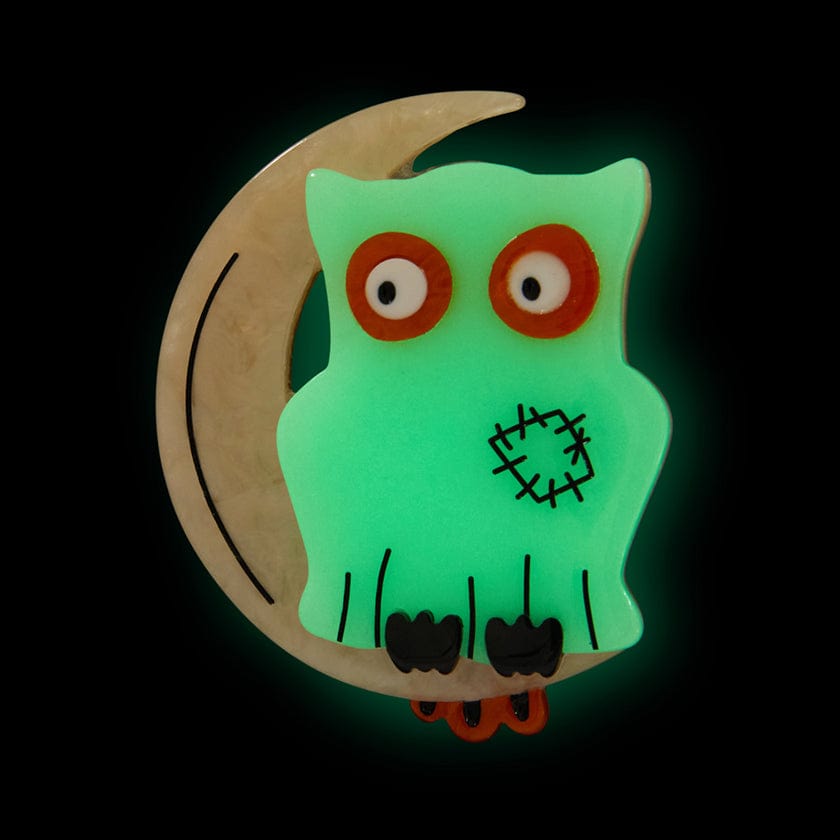 Erstwilder A Most Ghostly Owl Brooch AP1BH11