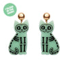 Erstwilder Cat Glow in the Dark Statement Earrings - Green AP1EE08