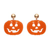 Erstwilder Pumpkin Glitter Statement Earrings - Orange AP1EE01