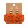 Erstwilder Pumpkin Glitter Statement Earrings - Orange AP1EE01