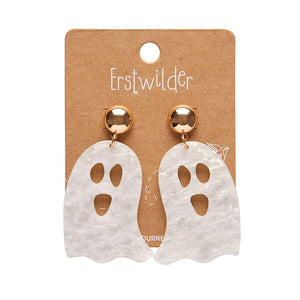 Erstwilder Ghost Ripple Statement Earrings - White AP1EE05