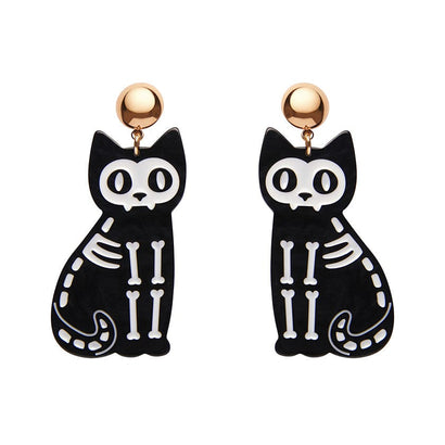 Erstwilder Cat Ripple Statement Earrings - Black AP1EE07