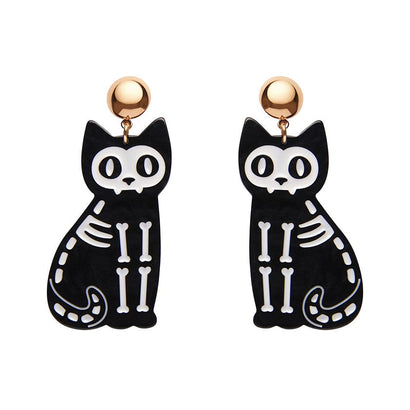 Erstwilder Cat Ripple Statement Earrings - Black AP1EE07