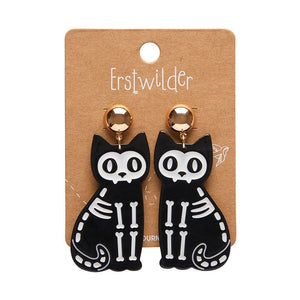 Erstwilder Cat Ripple Statement Earrings - Black AP1EE07