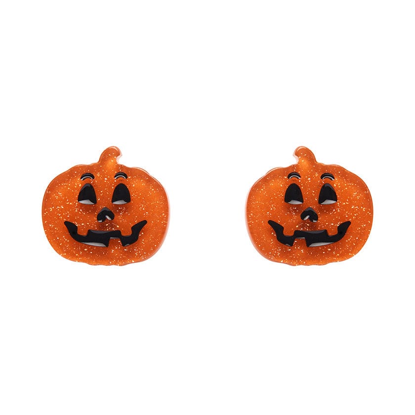 Erstwilder Pumpkin Glitter Stud Earrings - Orange AP1EE09