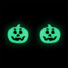 Pumpkin Glow in the Dark Stud Earrings - Green