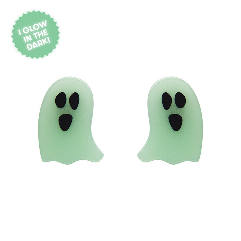 Erstwilder Ghost Glow in the Dark Stud Earrings - Green AP1EE14