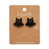 Erstwilder Bat Glitter Stud Earrings - Black AP1EE12