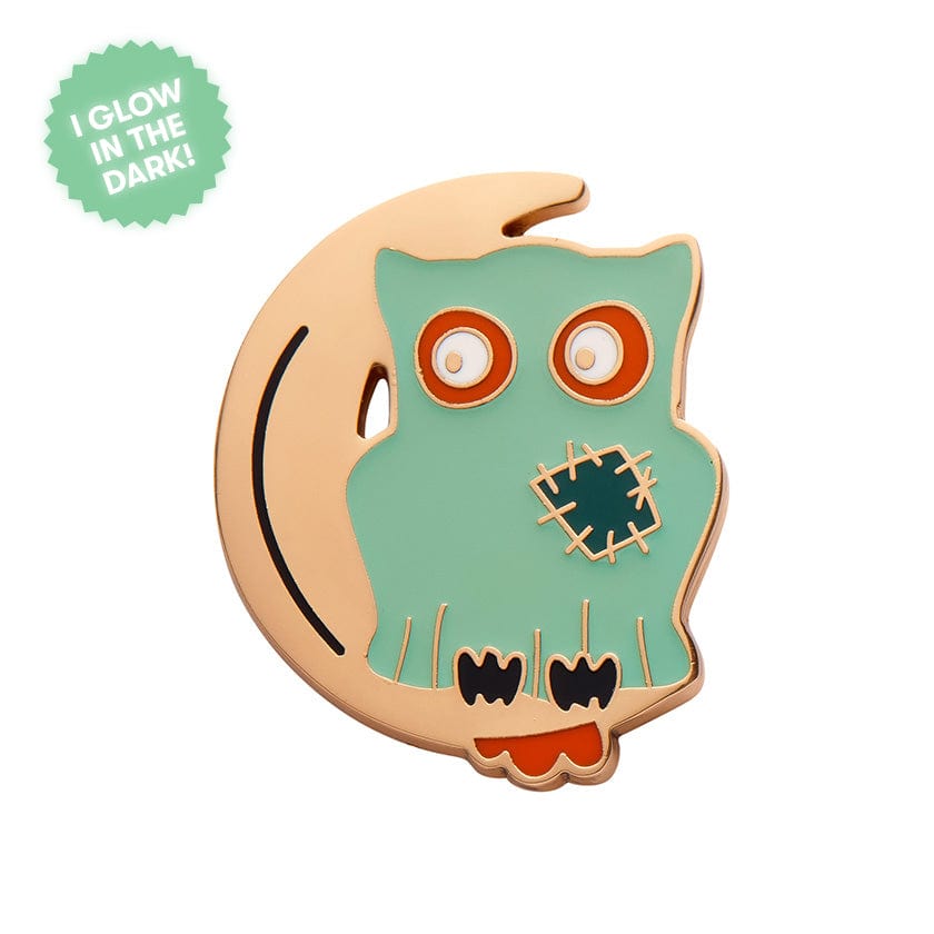 Erstwilder A Most Ghostly Owl Enamel Pin AP1EP03