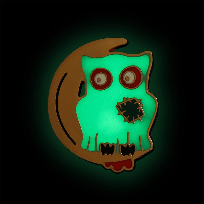 Erstwilder A Most Ghostly Owl Enamel Pin AP1EP03