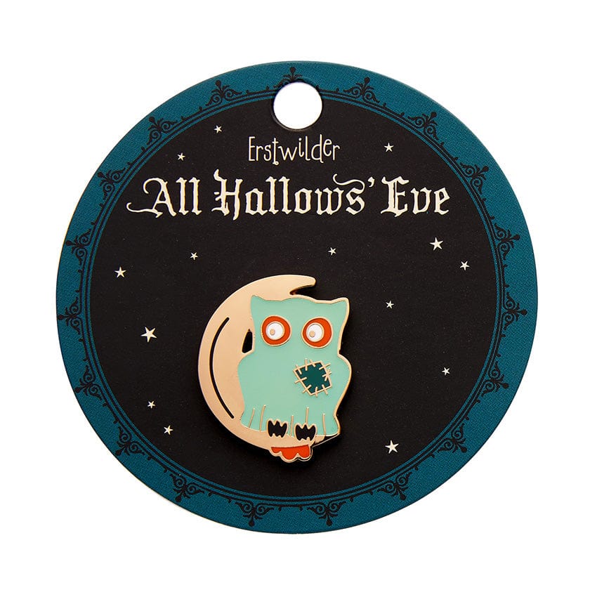 Erstwilder A Most Ghostly Owl Enamel Pin AP1EP03