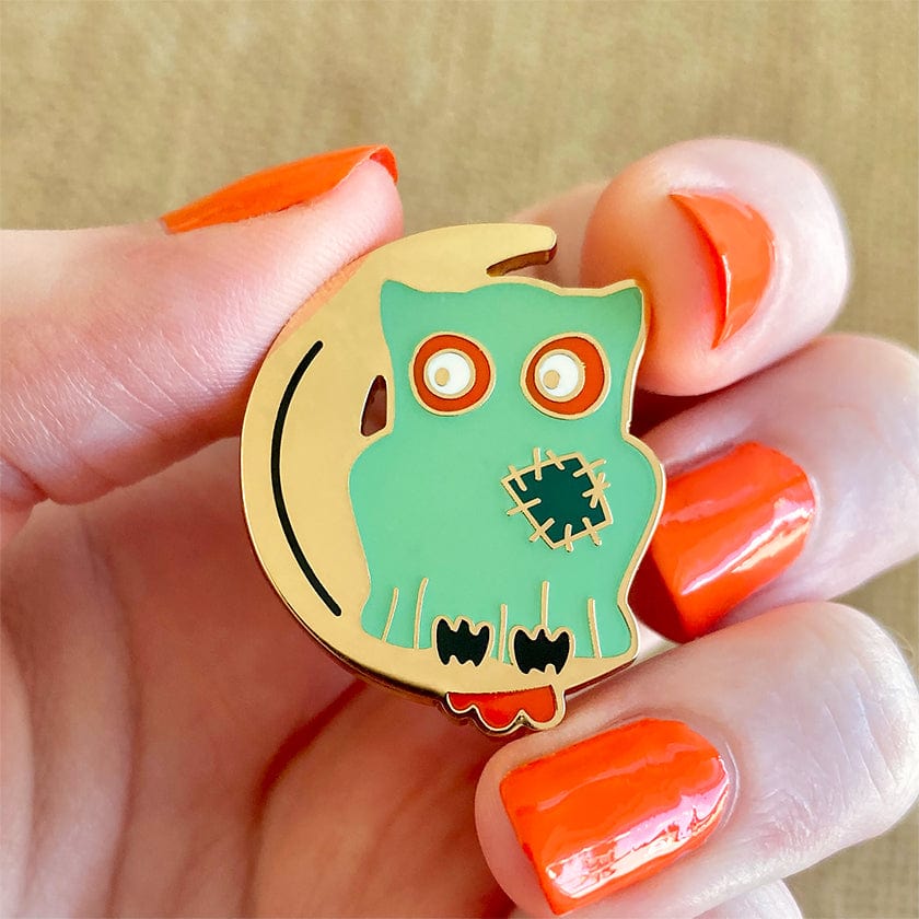 Erstwilder A Most Ghostly Owl Enamel Pin AP1EP03