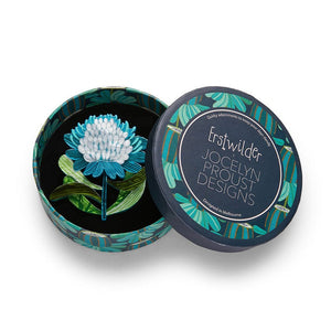 Erstwilder Mythical Blue Waratah Brooch AR1BH09
