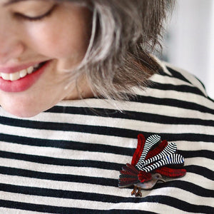 Erstwilder Lilly Lyre Bird Brooch AR1BH12