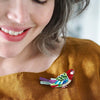 Erstwilder Rosie Rosella Brooch AR1BH13