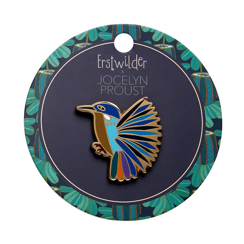 Erstwilder Kyrie Kingfisher Enamel Pin AR1EP01