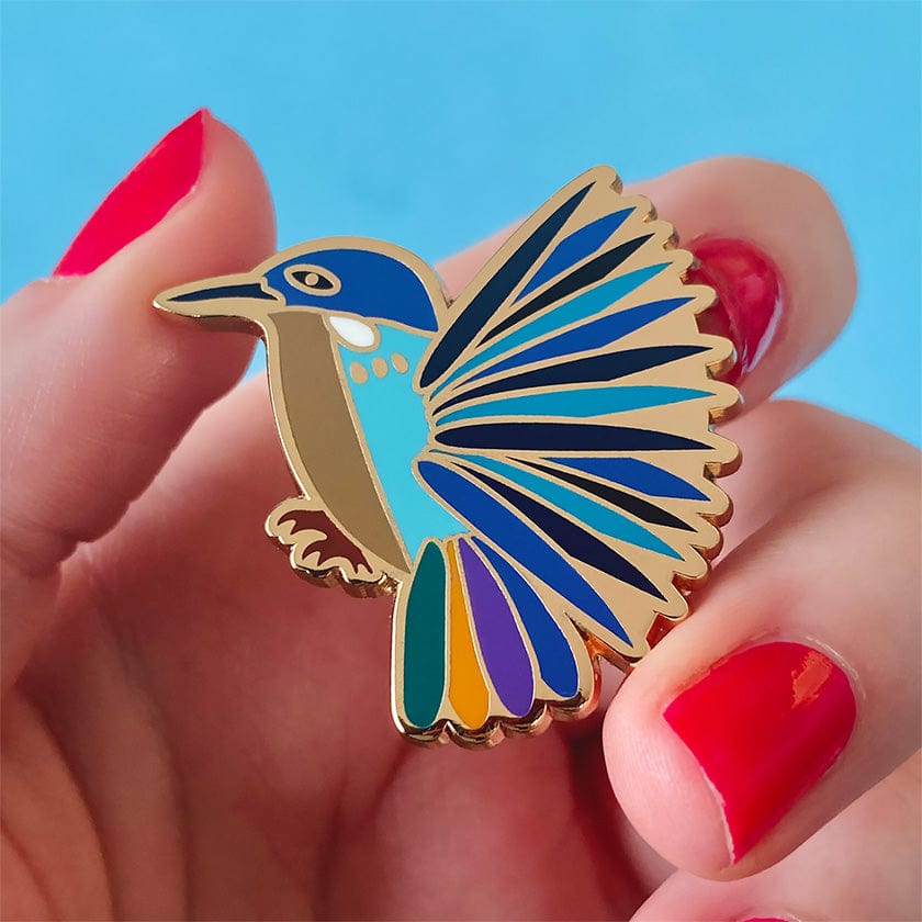 Erstwilder Kyrie Kingfisher Enamel Pin AR1EP01