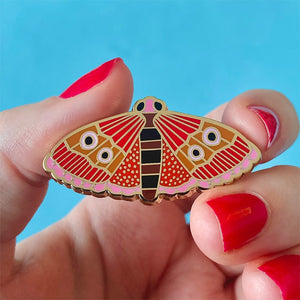 Erstwilder Fluttering Bogong Enamel Pin AR1EP06