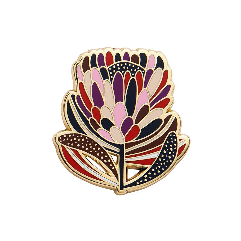 Erstwilder Protea in Bloom Enamel Pin AR1EP08