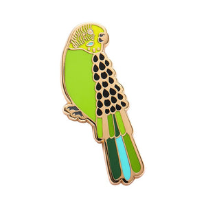 Erstwilder Flossie the Budgie Enamel Pin AR1EP10