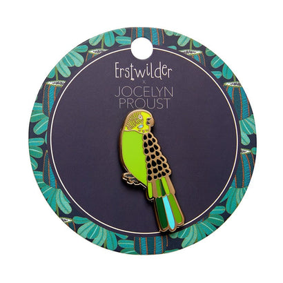 Erstwilder Flossie the Budgie Enamel Pin AR1EP10