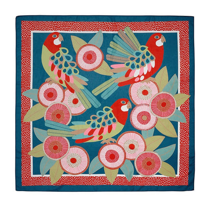 Erstwilder Rosie Rosella Square Scarf 90x90cm AR1SQ01