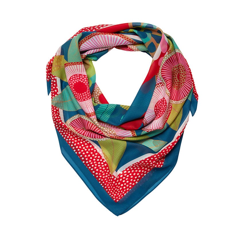 Erstwilder Rosie Rosella Square Scarf 90x90cm AR1SQ01