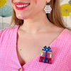 Yuletide Treasure Brooch
