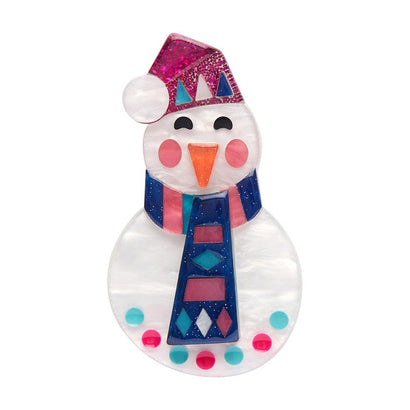 Erstwilder Stay Frosty, Snowman Brooch AS1BH14