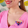 Holiday Lamp Brooch
