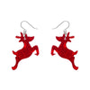 Erstwilder Reindeer Ripple Drop Earrings - Red AS1EE03