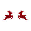 Erstwilder Reindeer Ripple Stud Earrings - Red AS1EE04