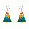 O Christmas Tree Drop Earrings