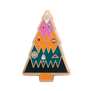 Erstwilder O Christmas Tree Enamel Pin AS1EP01