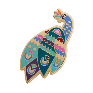 Erstwilder Good Tidings Peacock Enamel Pin AS1EP09