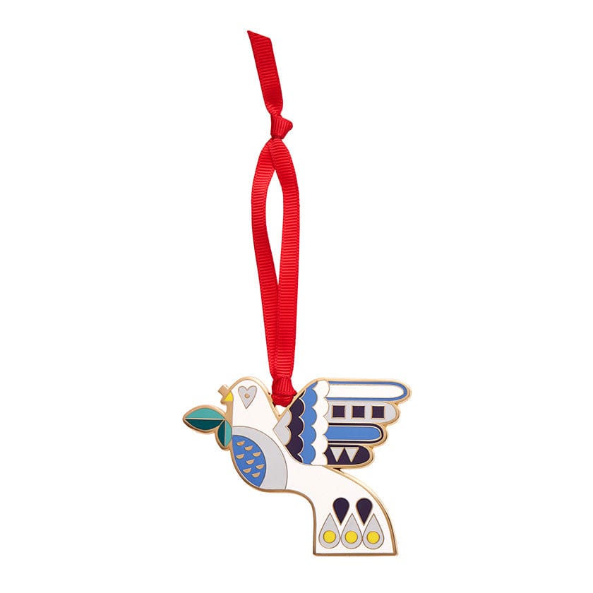 Erstwilder Peace & Love Enamel Tree Ornament AS1OT03