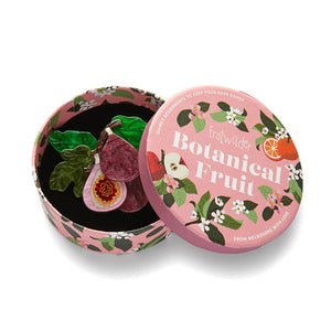 Fig Monday Brooch  -  Erstwilder  -  Quirky Resin and Enamel Accessories