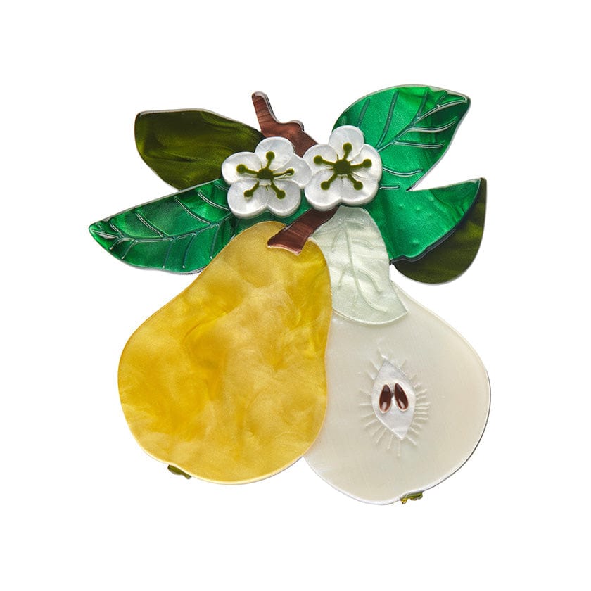 Compare the Pear Brooch  -  Erstwilder  -  Quirky Resin and Enamel Accessories