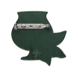 Aperitif Italiano Brooch  -  Erstwilder  -  Quirky Resin and Enamel Accessories