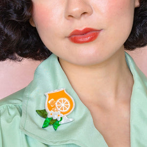 Aperitif Italiano Brooch  -  Erstwilder  -  Quirky Resin and Enamel Accessories