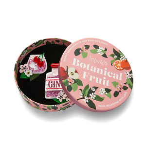 Pink Gin Party Brooch Set  -  Erstwilder  -  Quirky Resin and Enamel Accessories