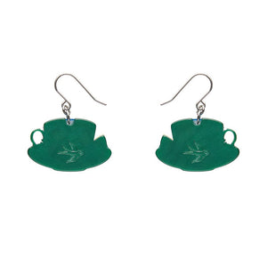Cuppa Tea Drop Earrings  -  Erstwilder  -  Quirky Resin and Enamel Accessories