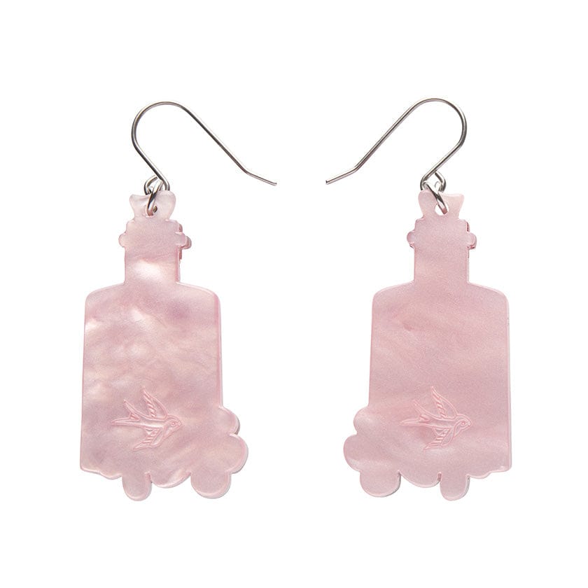 Pink Gin Party Drop Earrings  -  Erstwilder  -  Quirky Resin and Enamel Accessories