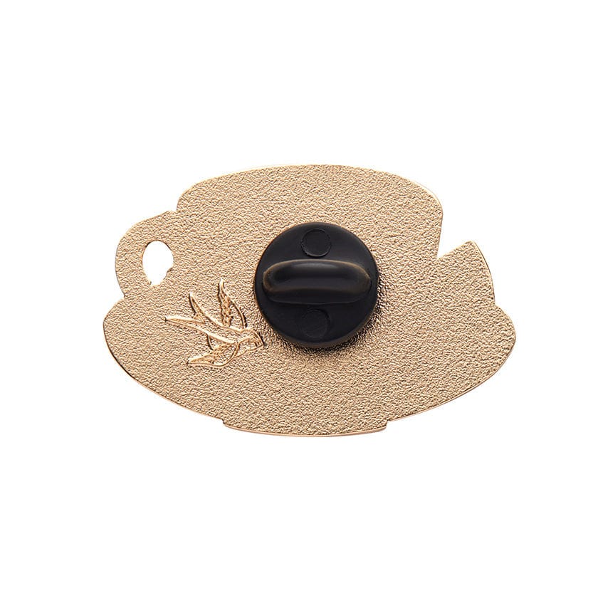 Cuppa Tea Enamel Pin  -  Erstwilder  -  Quirky Resin and Enamel Accessories