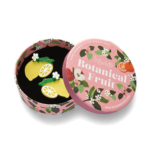 Lemon Drop Hair Clips Set - 2 Piece  -  Erstwilder  -  Quirky Resin and Enamel Accessories