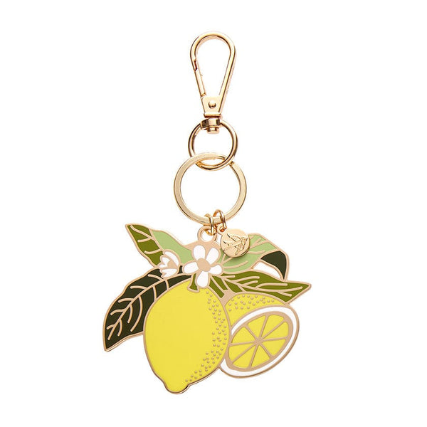 Lemon Drop Enamel Key Ring – Erstwilder